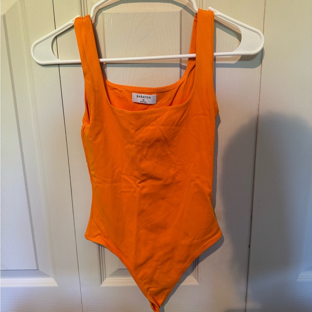 Babton contour orange body suit